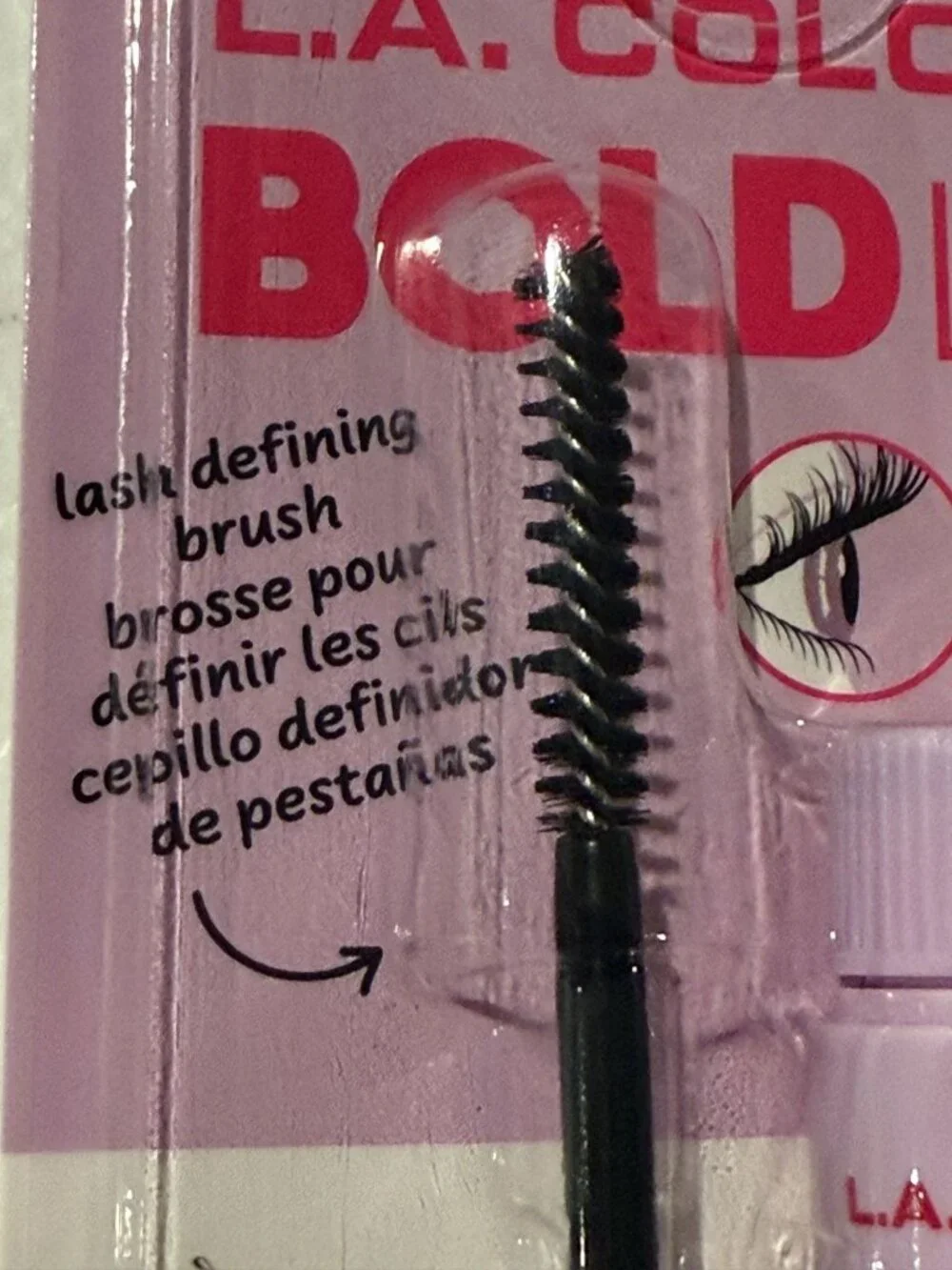 LA Colors Bold Lash Mascara Very Black Defining Volume 2 Pack New